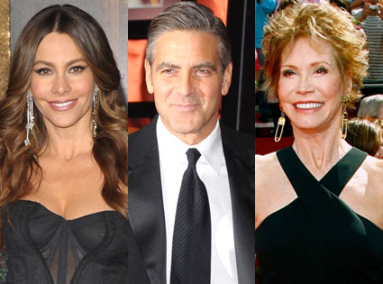 Mary Tyler Moore, George Clooney, Sofia Vergara Mary Tyler Moore, George Clooney, Sofia Vergara